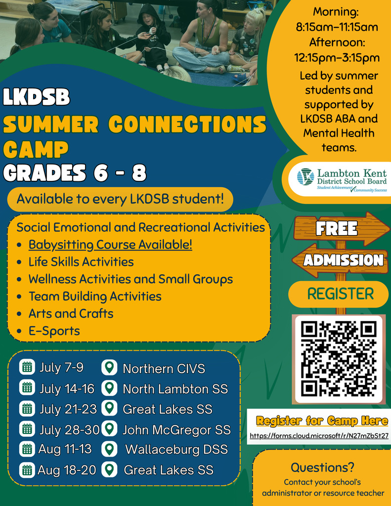 Summer Connections Camp 2026 - Gr 6-8