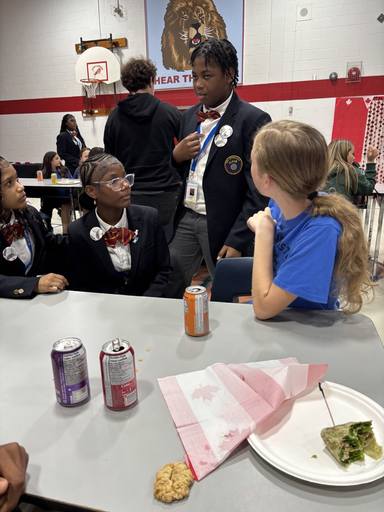 Student students talking with one another