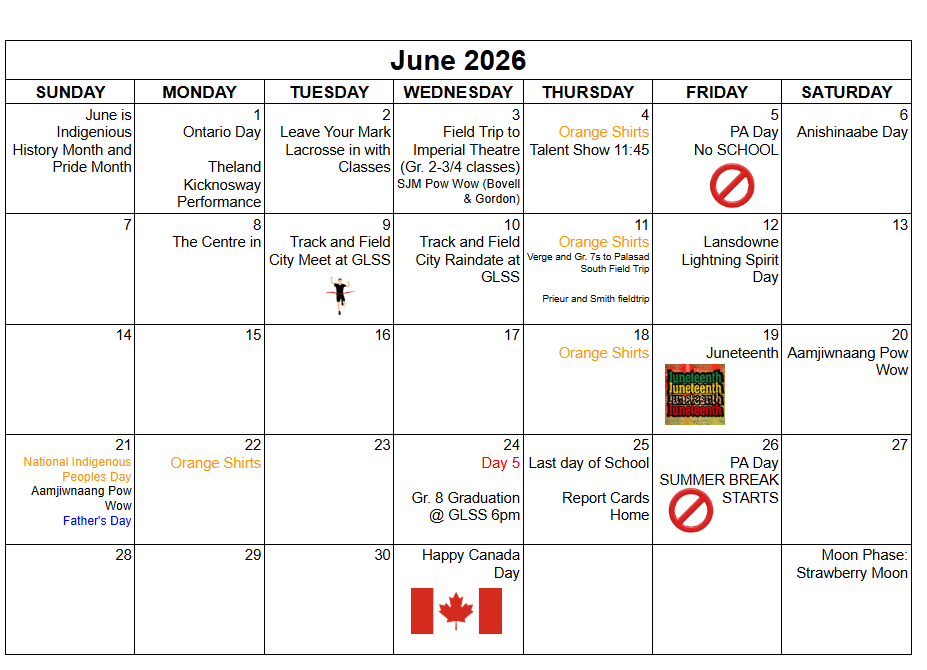June 2026 Calendar