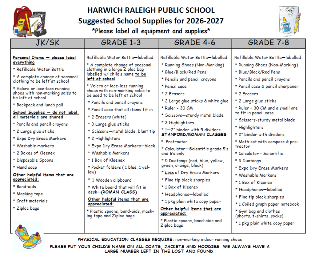 Suggested School Supplies 26-27 Page 1