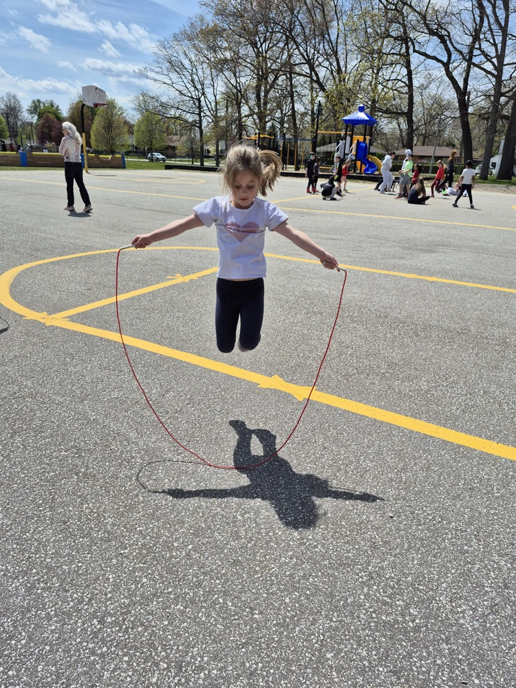 child skipping 