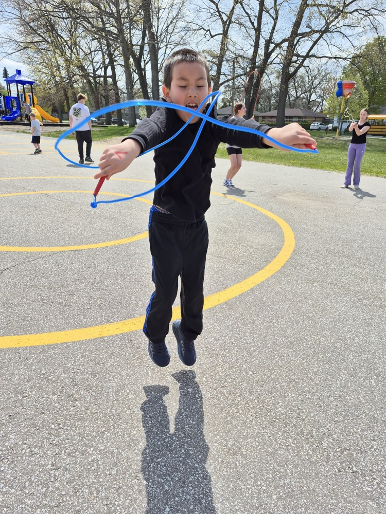 child skipping 