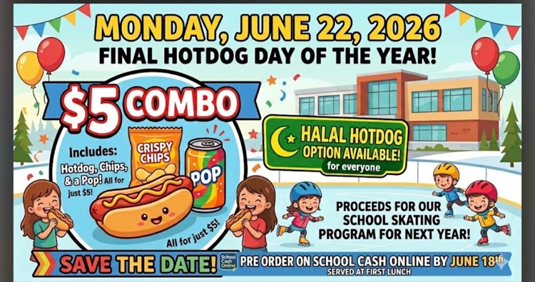 poster advertising hotdog sales at a school baseball game