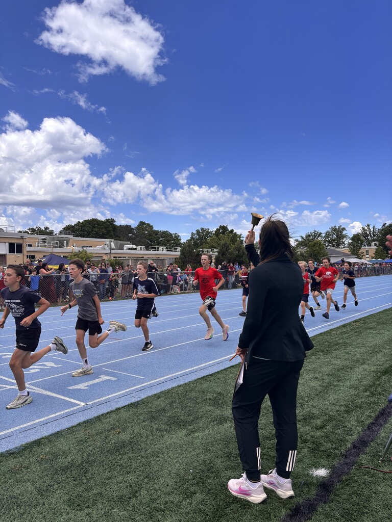Bell rings for final lap at track and field meet