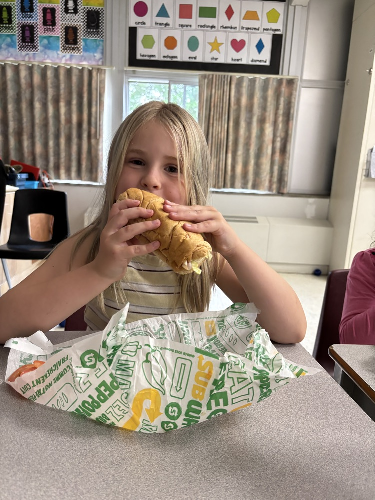 Student eating