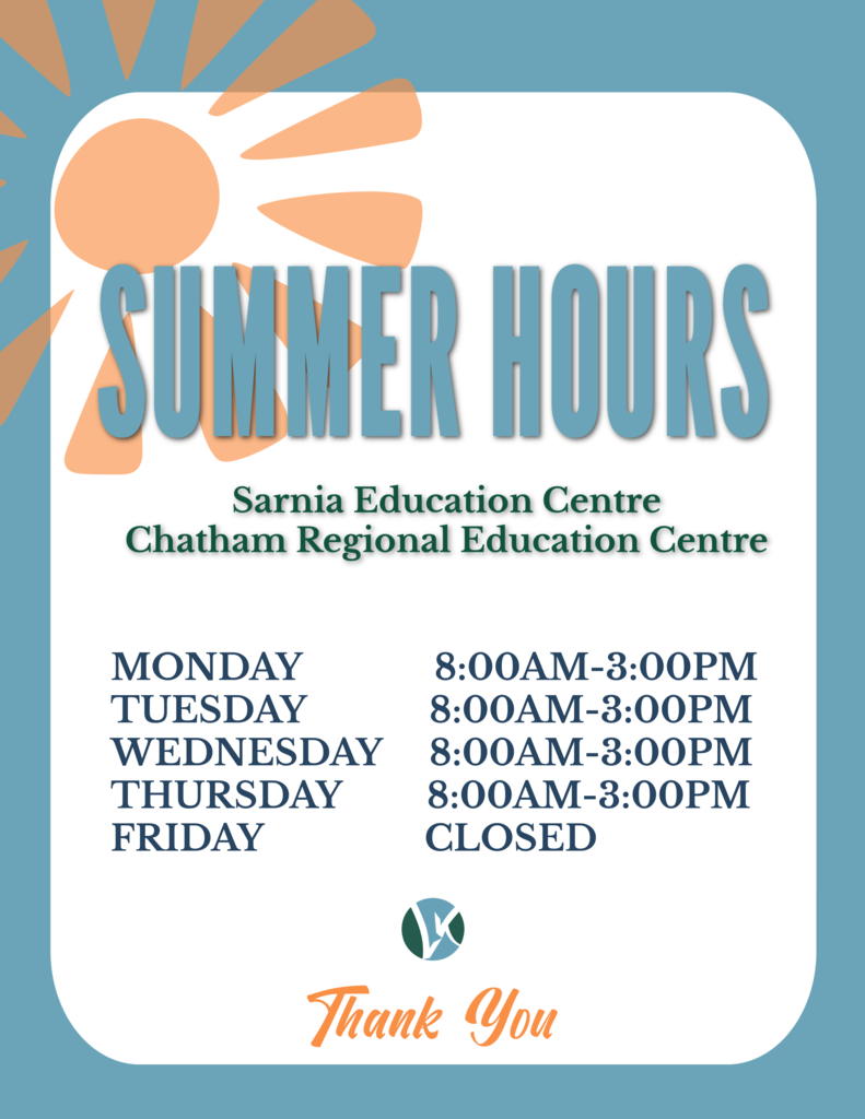 LKDSB Summer Hours