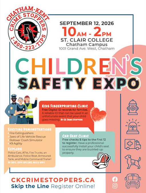 Childrens Safety Expo information poster