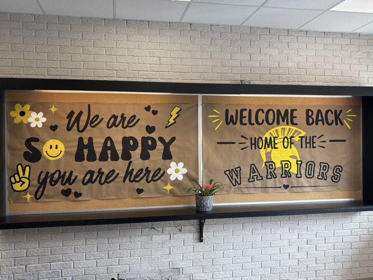 front halls banners - we are so happy you’re here
