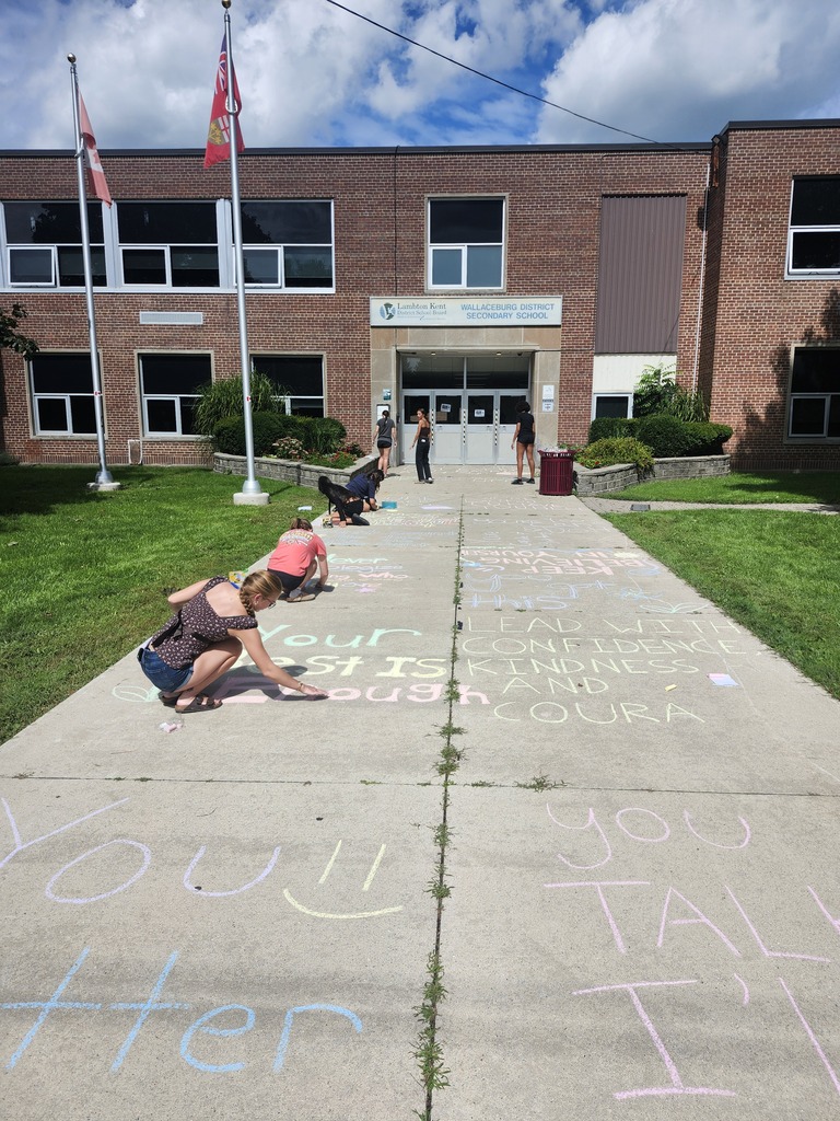 WDSS Sidewalk Chalk Welcome