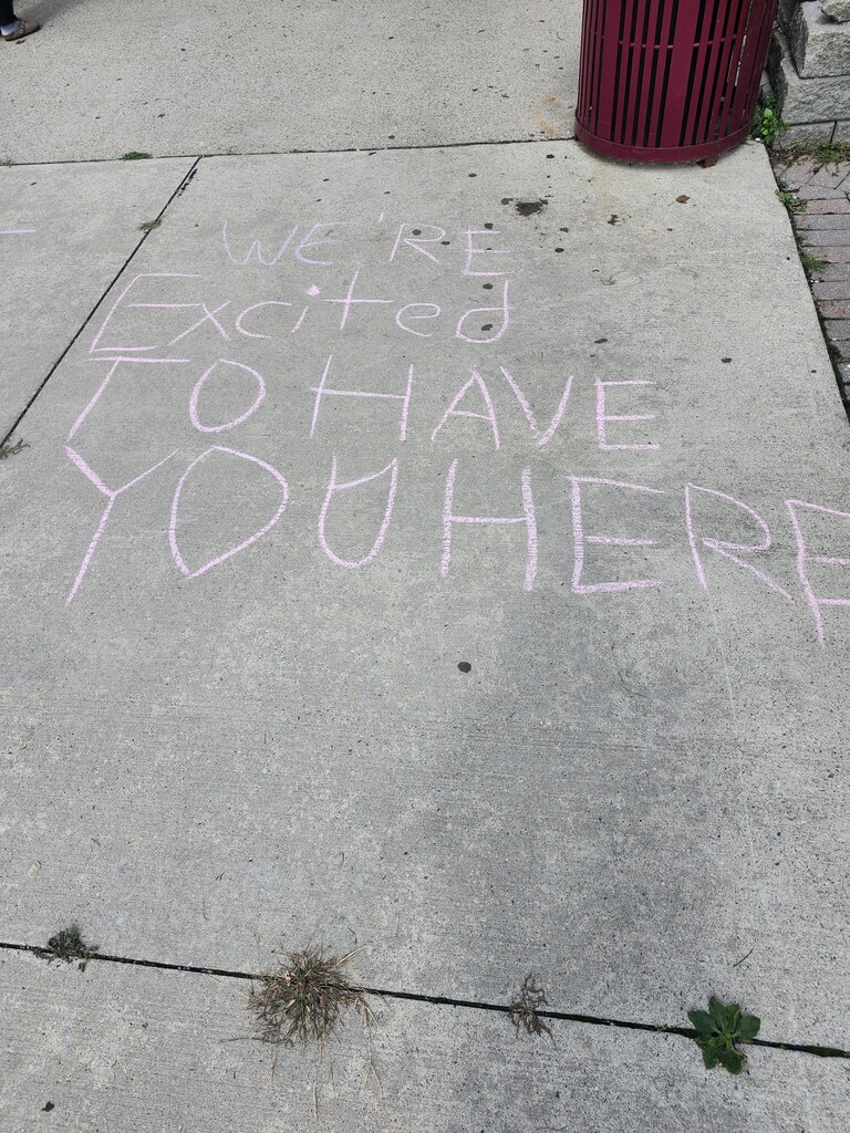 WDSS Sidewalk Chalk Welcome