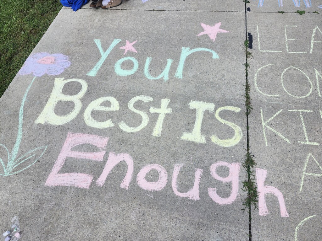 WDSS Sidewalk Chalk Welcome