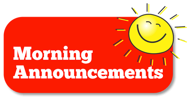 morning announcements
