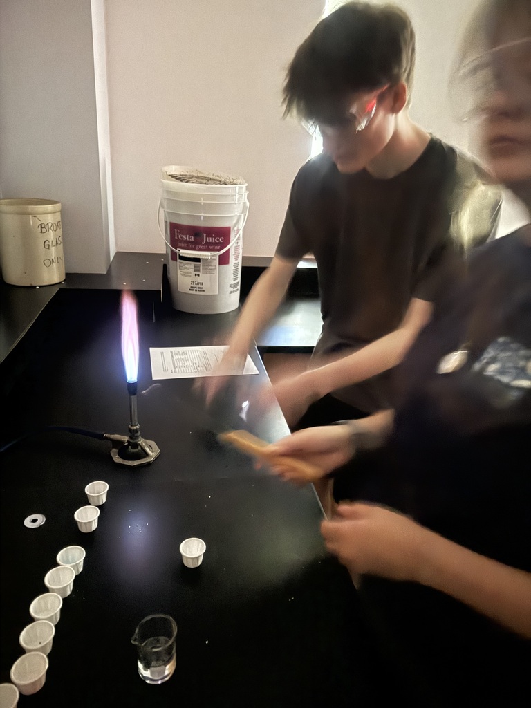 Flame test preparation.
