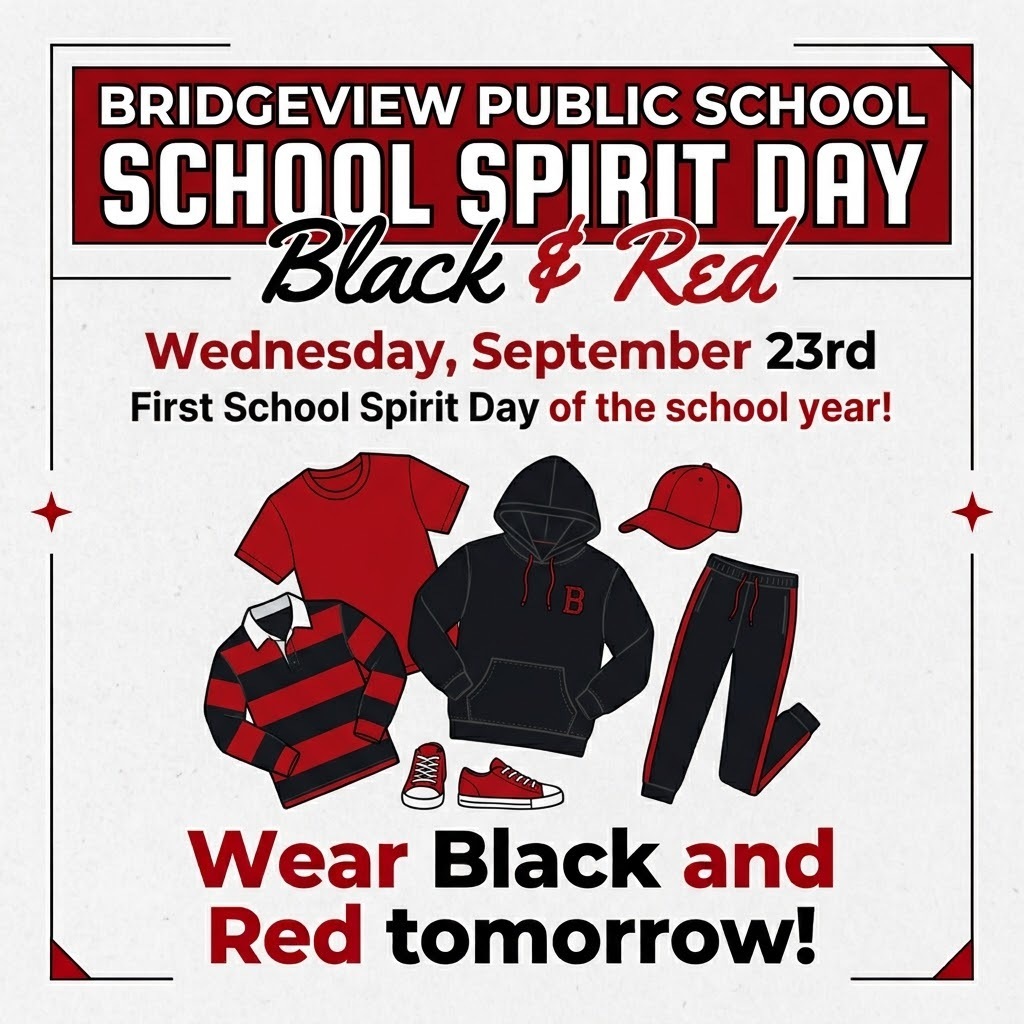 School Spirit Day Black & Red