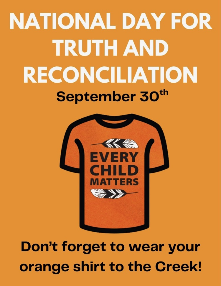 Orange Shirt reads “Every Child Matters"