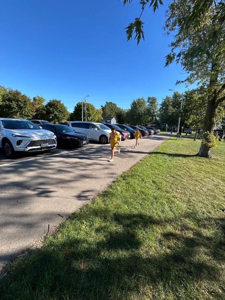 Wheatley Warriors running in the cross-country race