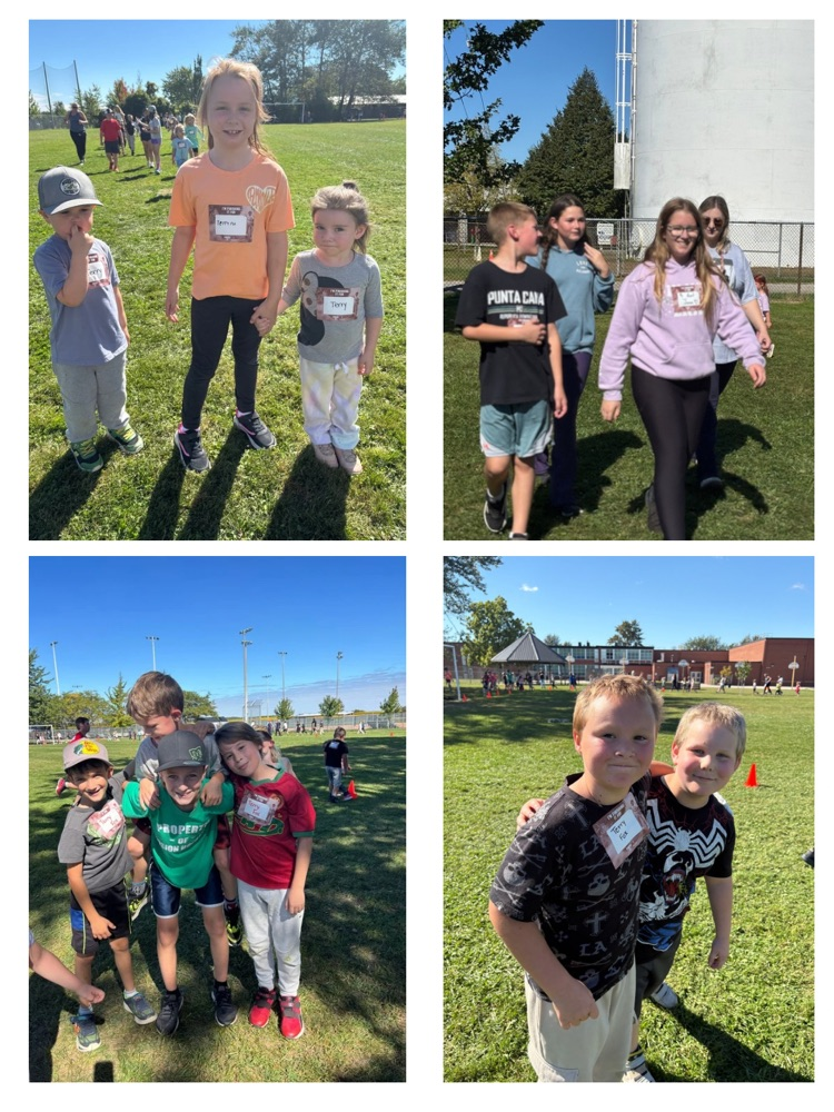 collage of students participating in Terry Fox Run 