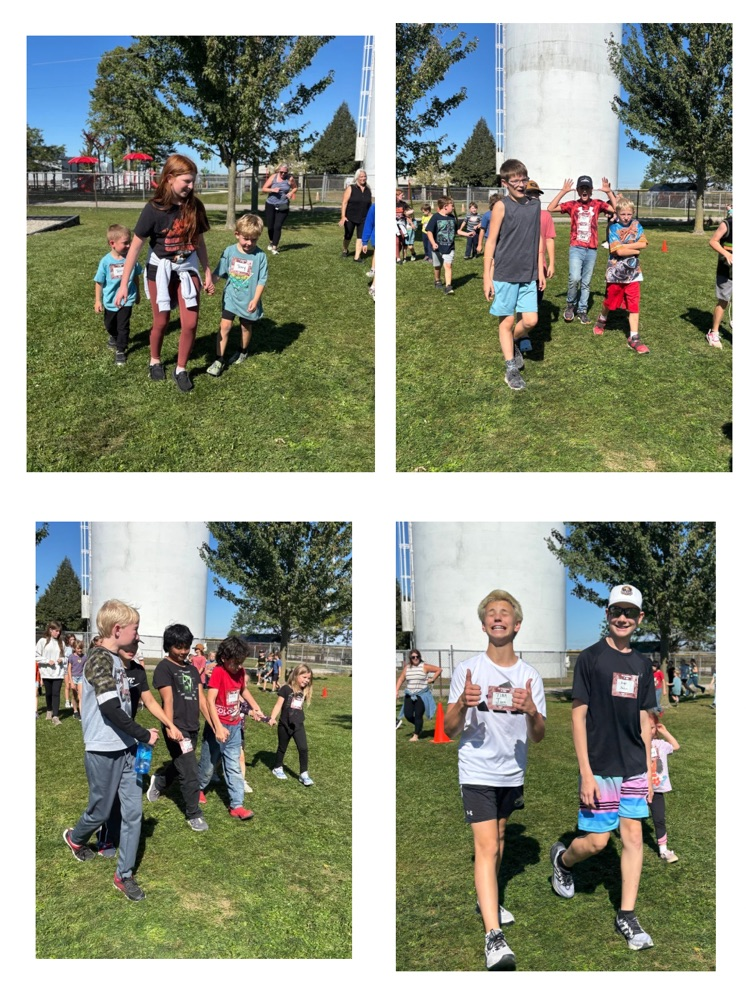collage of students participating in Terry Fox Run 