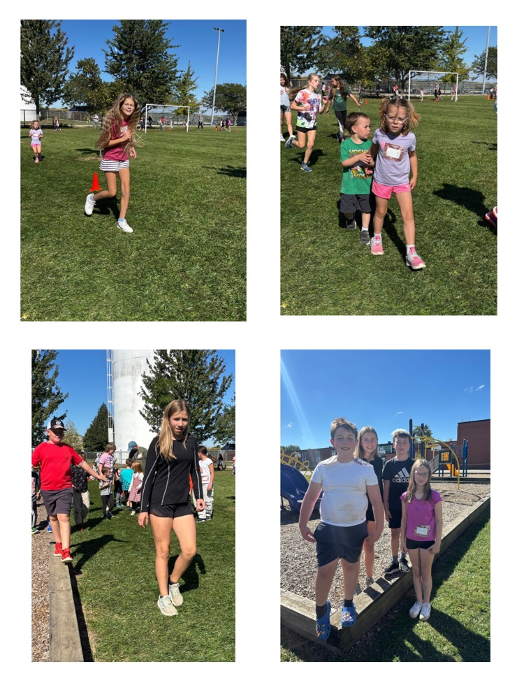 collage of students participating in Terry Fox Run 