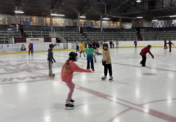 Kids skating at the are