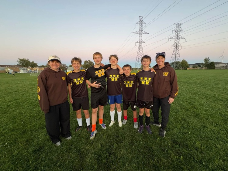 Grade 8 boys from Wheatley soccer team
