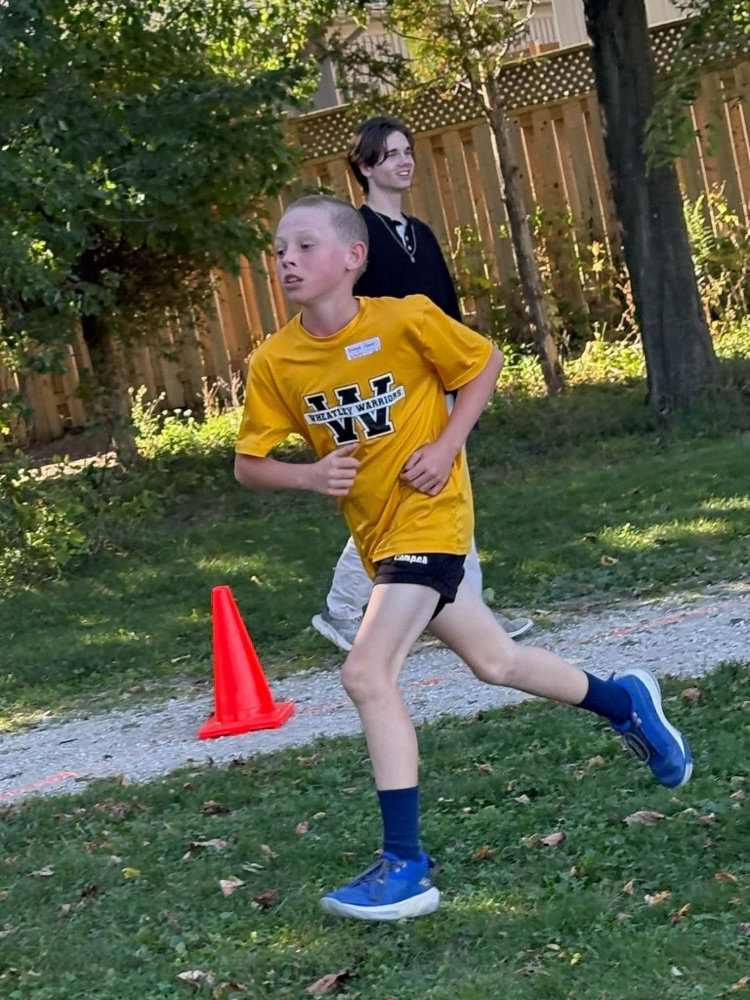 Junior boy, cross-country runner