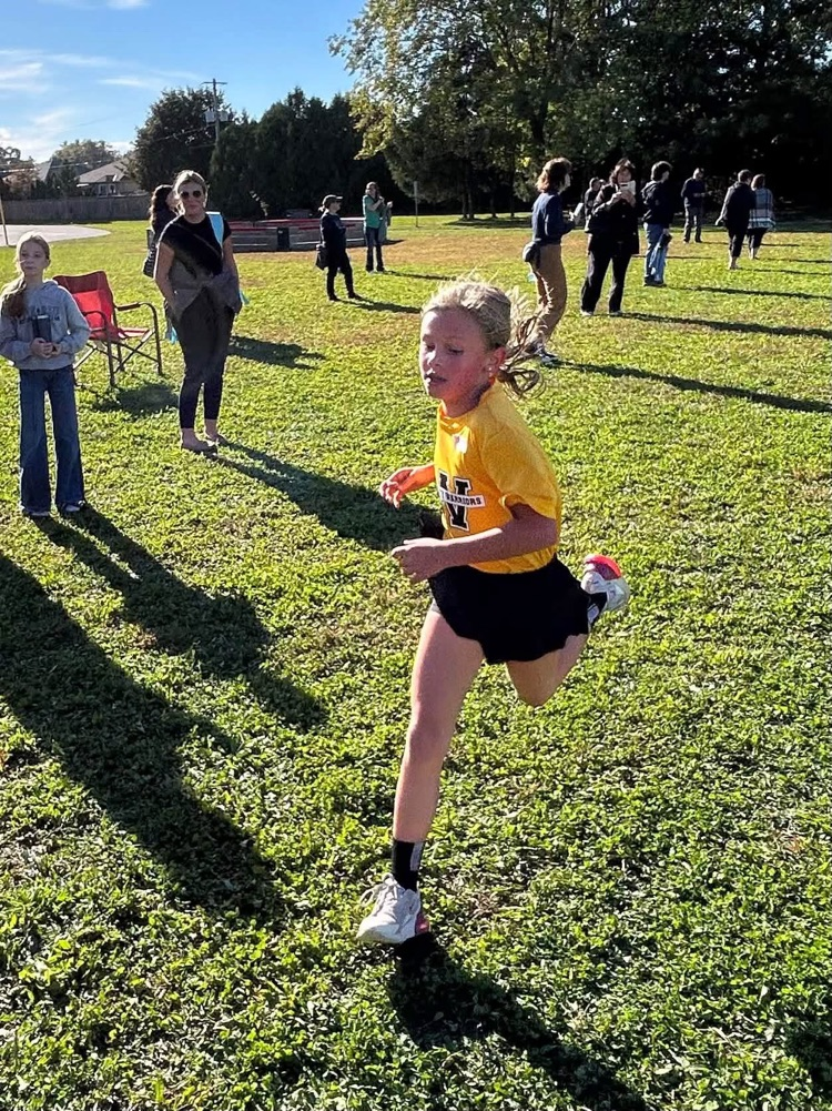 Primary girl cross-country runner