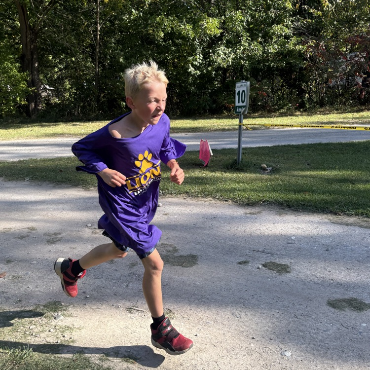 student running cross country