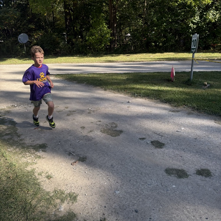 student running cross country