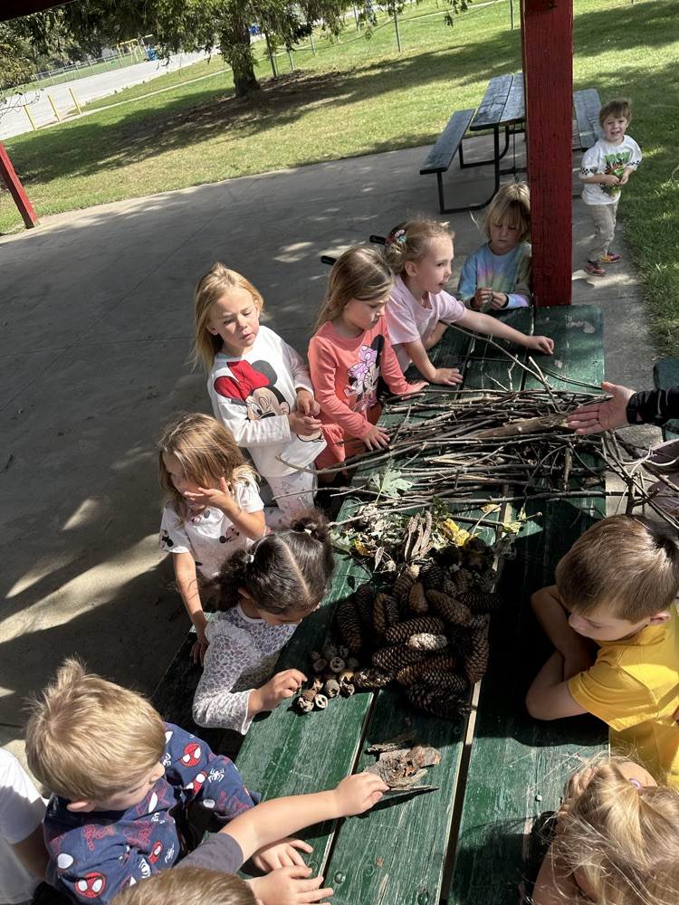 FDK students investigating the outdoors