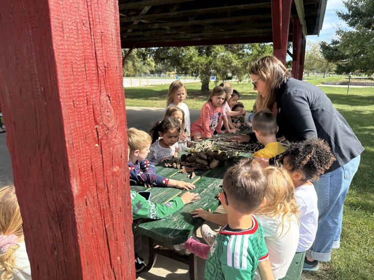 FDK students investigating the outdoors