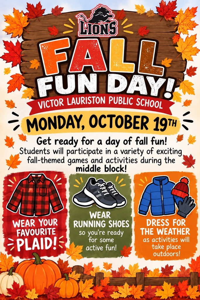 poster advertising fall fun fair at school