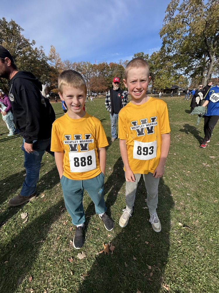 two junior boys, cross-country runners