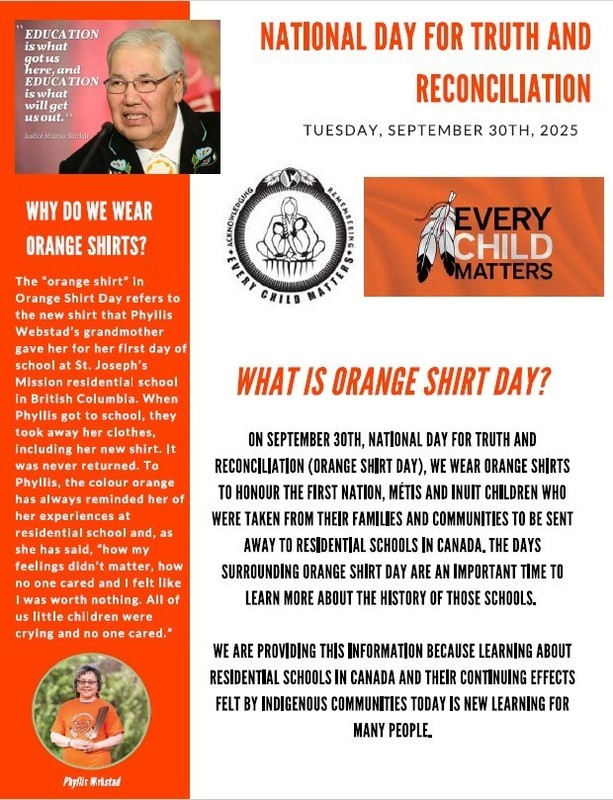 Orange shirt flyer