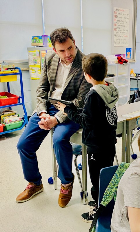 Hazzard with Student