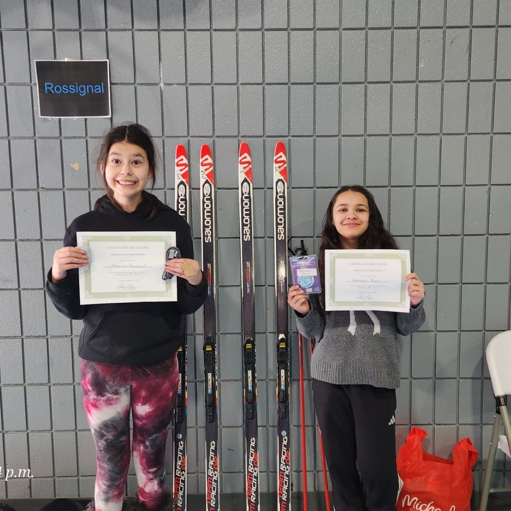 finished their 3km ski 