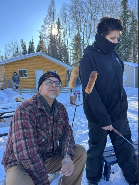 students out in the bush