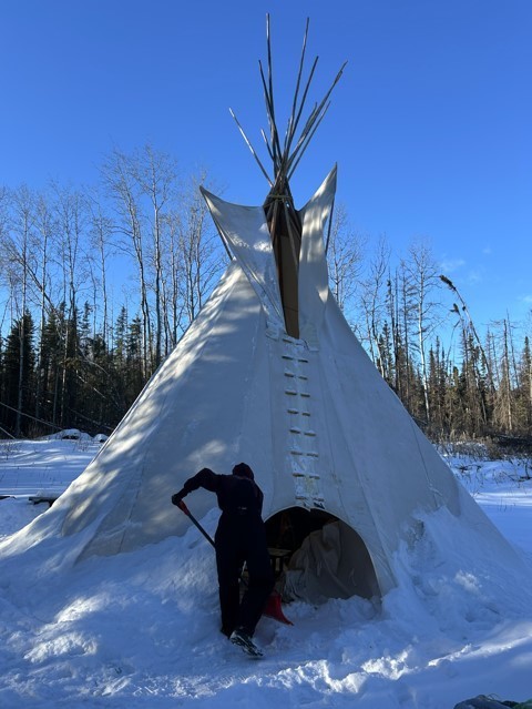 students out in the bush