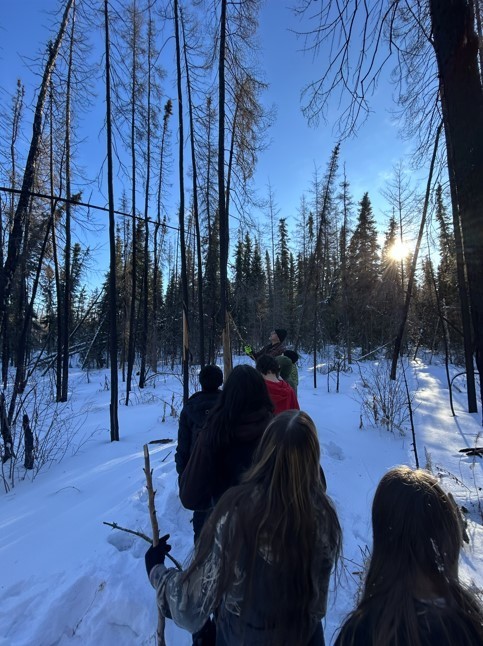 students out in the bush