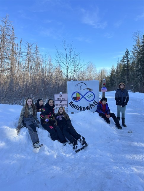 students out in the bush