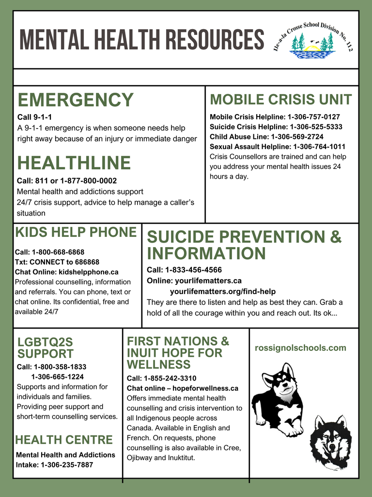 Mental Health Resources