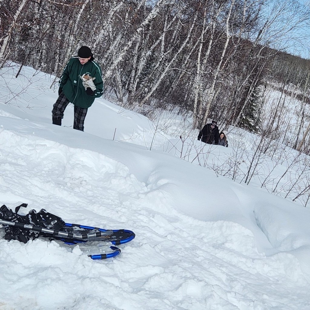 snowshoeing