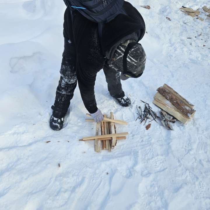 students fire making