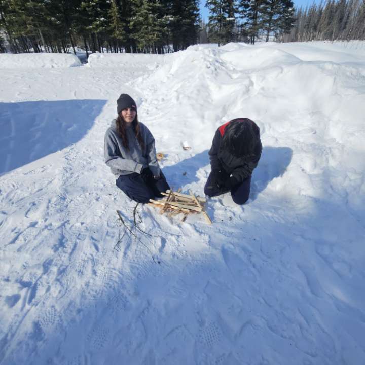 students fire making