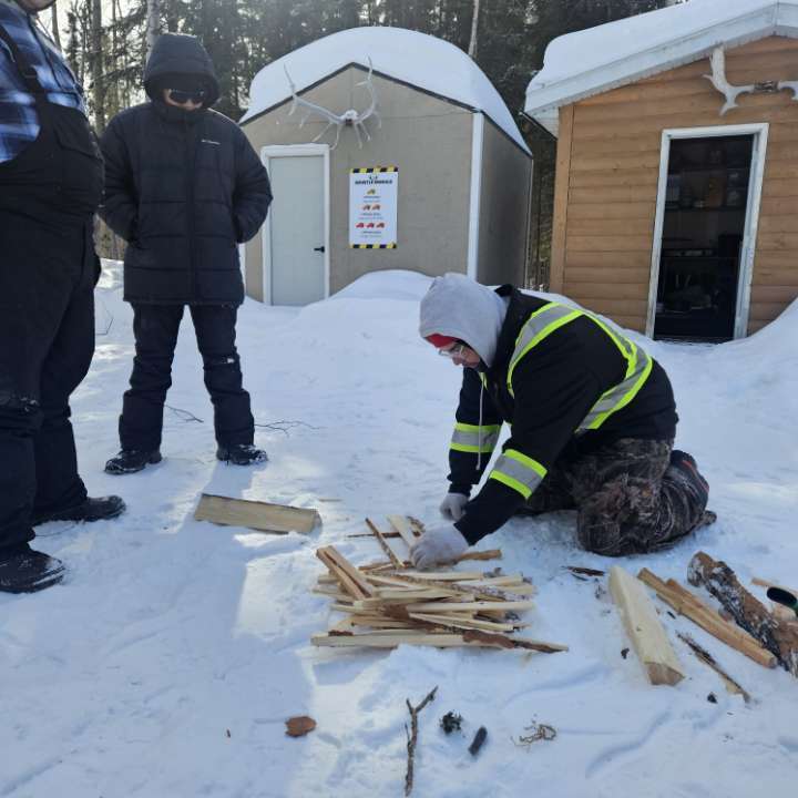 students fire making