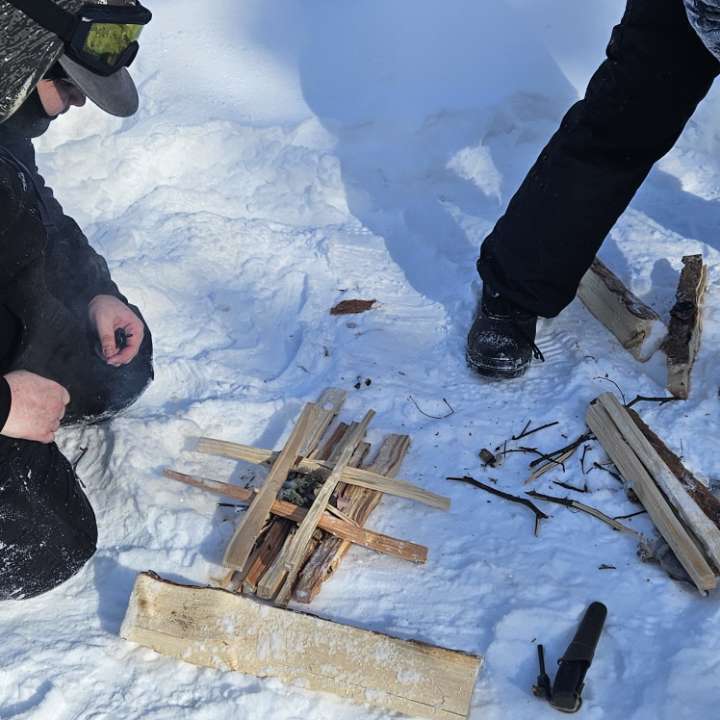 students fire making