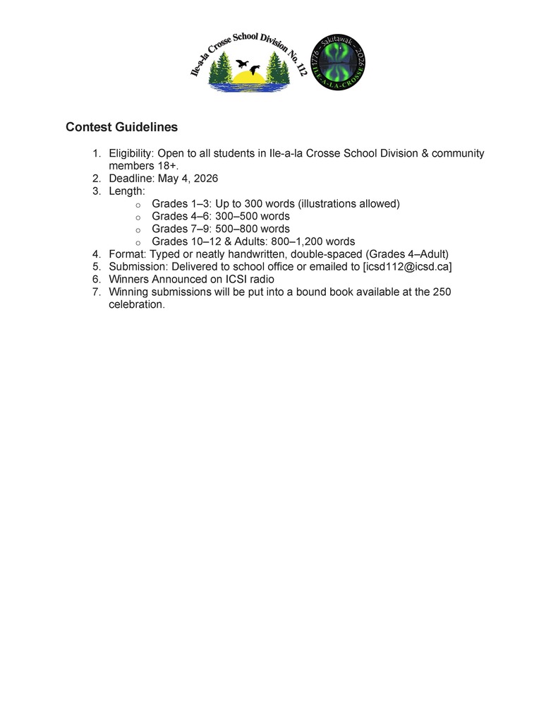 Guidelines for contest