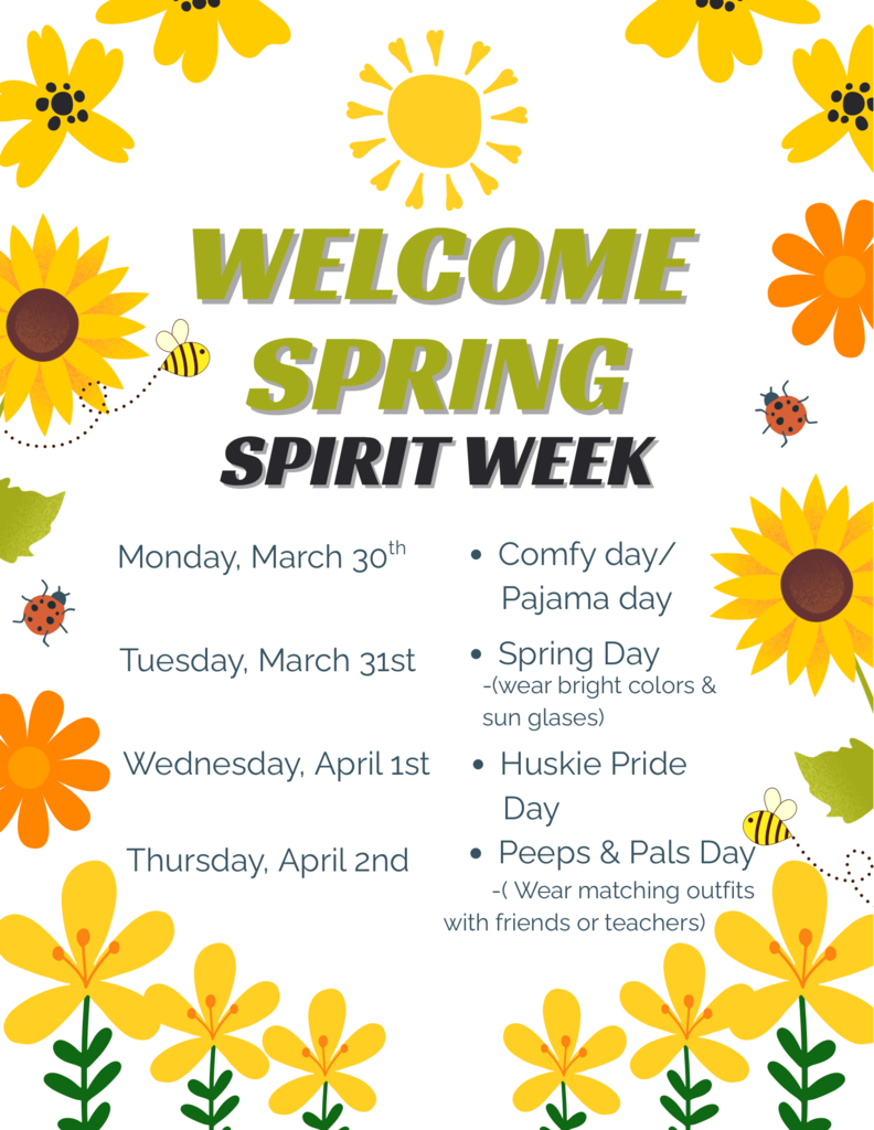 Spirit week poster