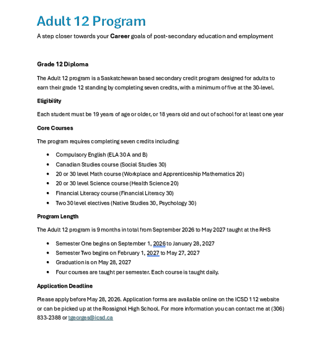Adult 12 AD