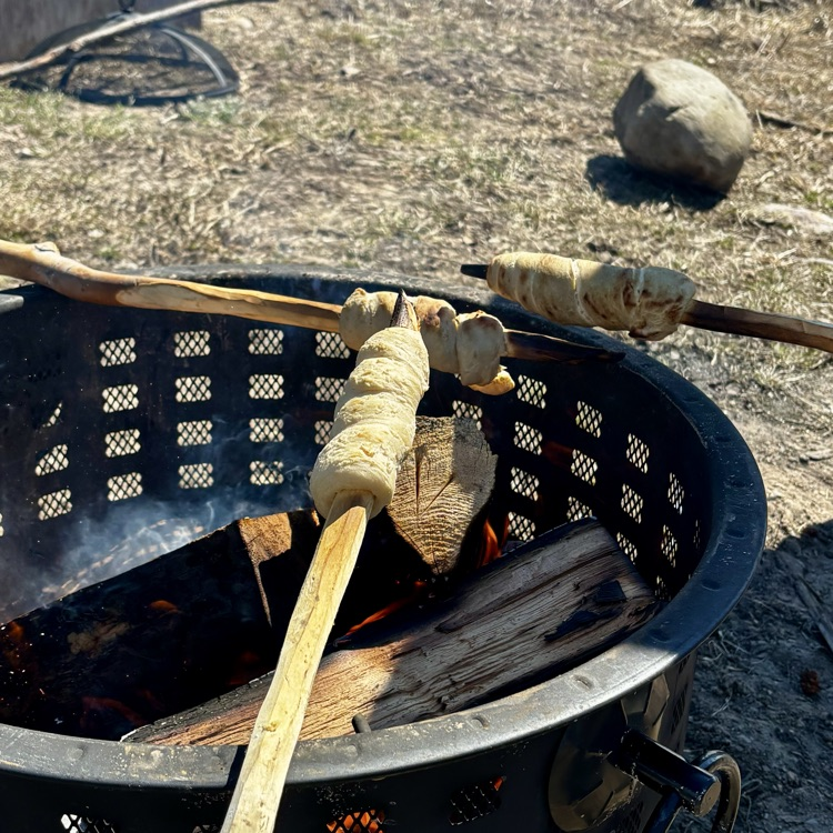 Bannock on a stick